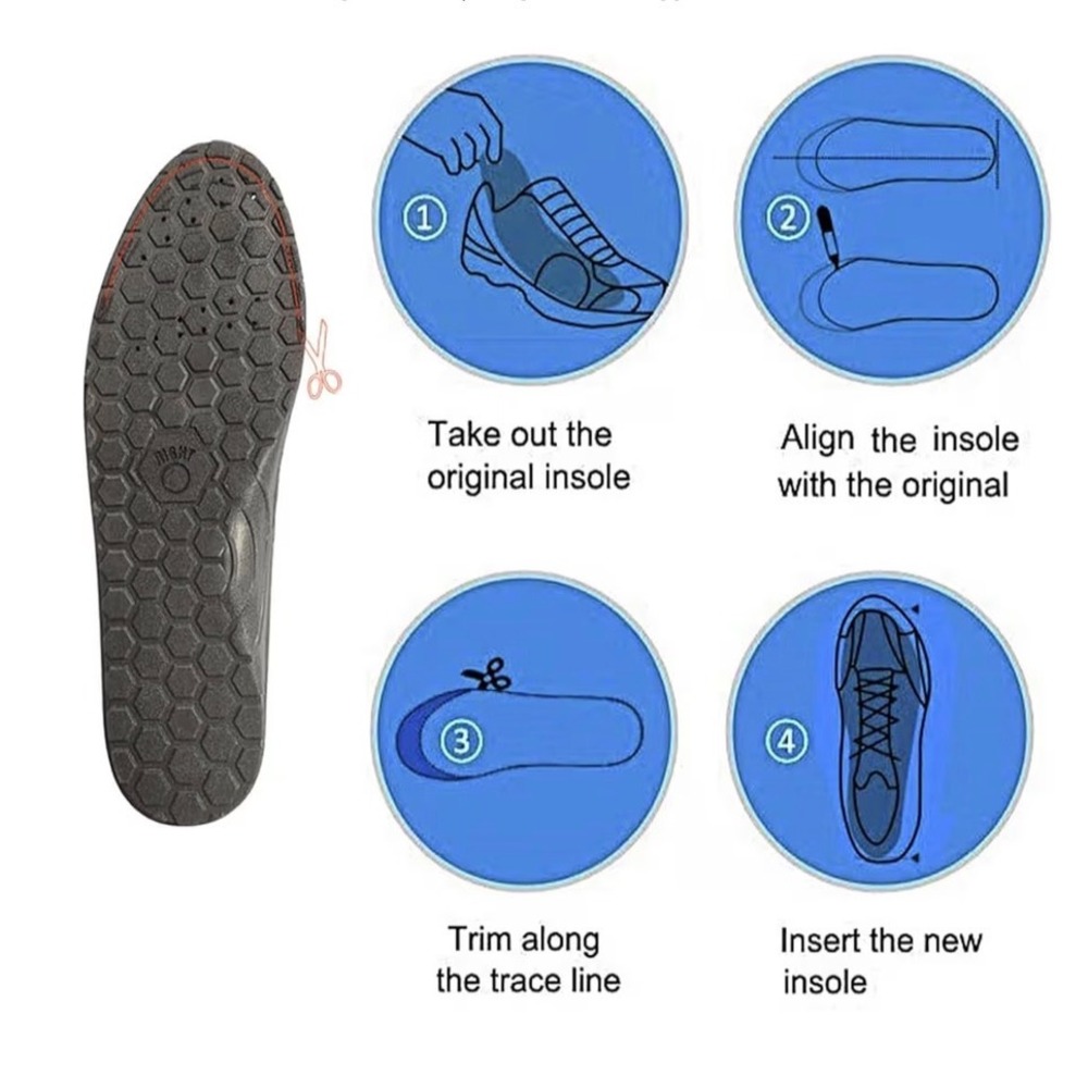 Pathway Motion Insoles Pro Magnetic Therapy Unisex M Black Orthotic Arch Support - Picture 11 of 12